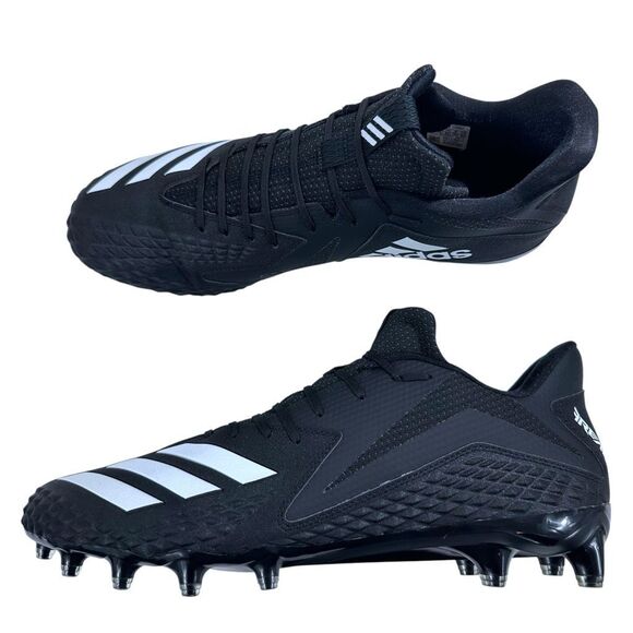 Adidas Freak x Carbon Low Football Cleats Black/Chrome Men's Sz 14 - Picture 7 of 9